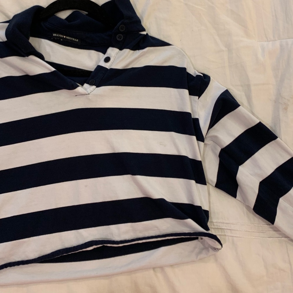 Brandy Melville striped crop top